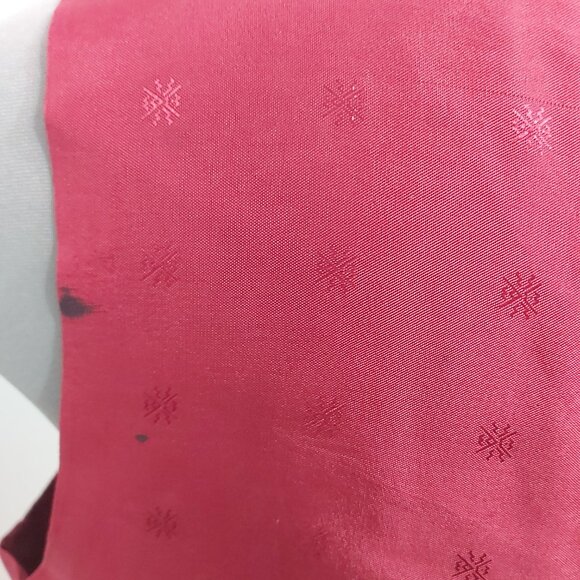 Vest - Black and Metallic Gold Brocade Fabric Burgundy Lining - Medium - Unisex - Picture 5 of 11